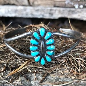 Sterling turquoise southwestern bracelet